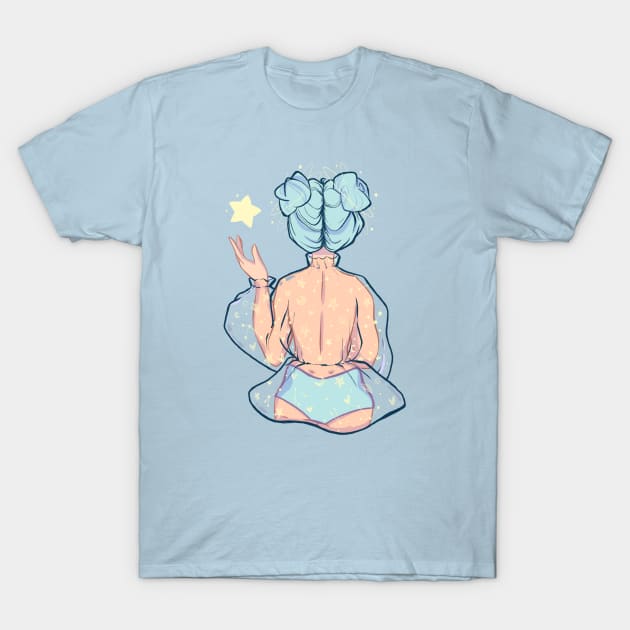 Blue star girl T-Shirt by Four Seasons Fox